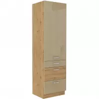 Konyhaszekrény Artisan cappuccino 60DKS-210 3S 1F