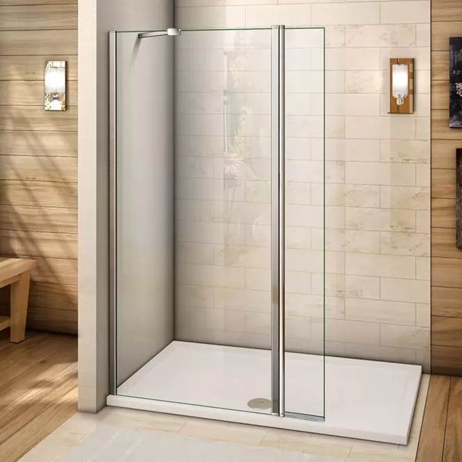 Zuhanyfal Walk-In (60+30)x195 CZ CHR