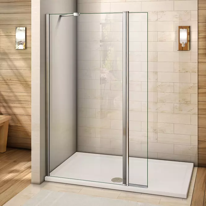 Zuhanyfal Walk-In  DAFNE (90+30)x195 CZ CHR,5