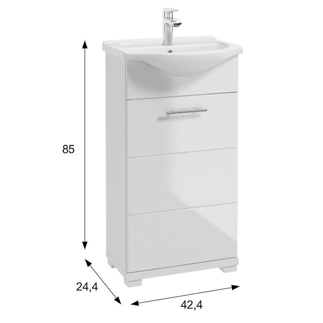 Fürdőszoba szekrény mosdókagyló alá Bari D45 L1529 DSM