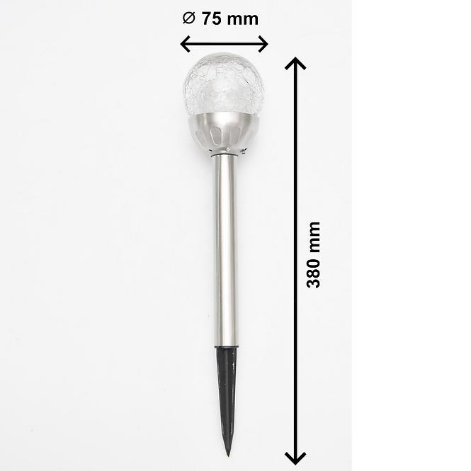 Szolár megvilágítás GLE29992-8 LED - M, D:  8cm, H: 34,5