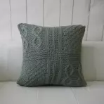 Párnahuzat kötött  40x40 szürke