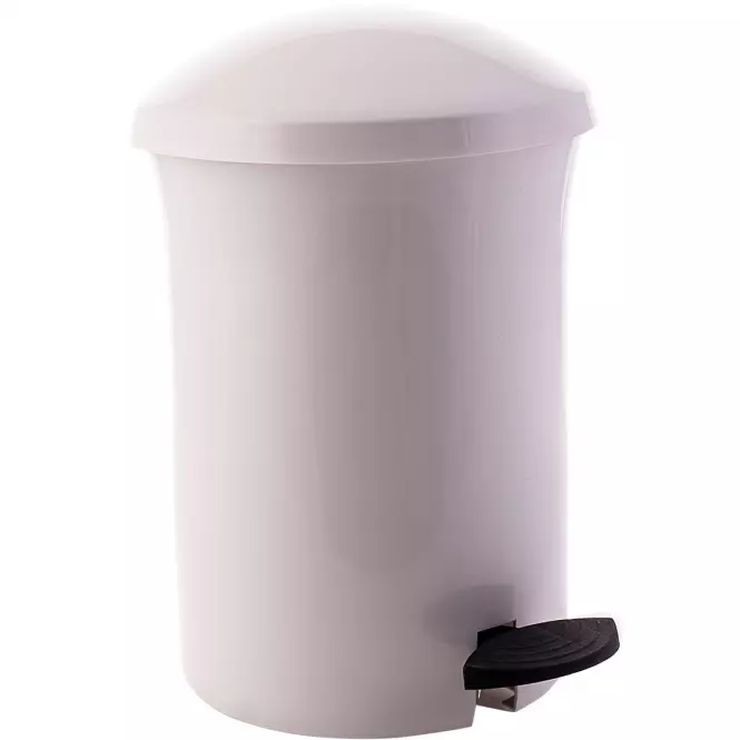 Kosár pedállal 3,8 l fehér 537-01