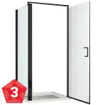 Zuhanykabin Atena 90x90x190 fekete profil