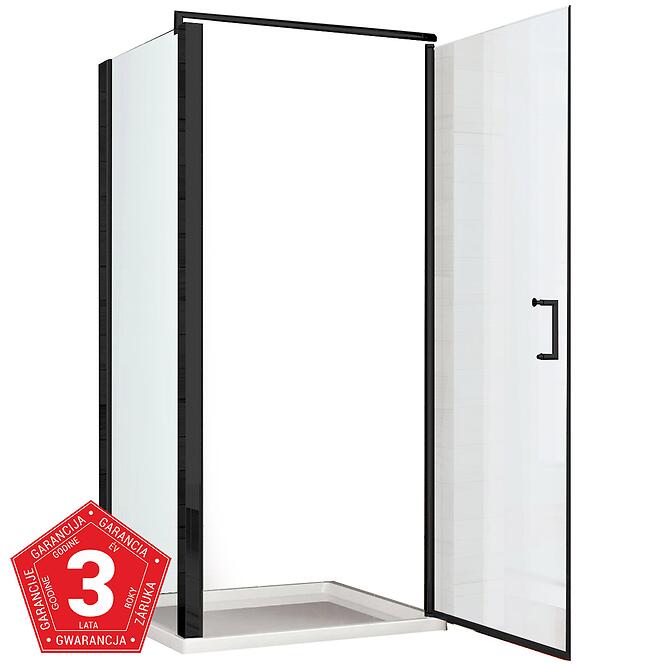 Zuhanykabin Atena 90x90x190 fekete profil