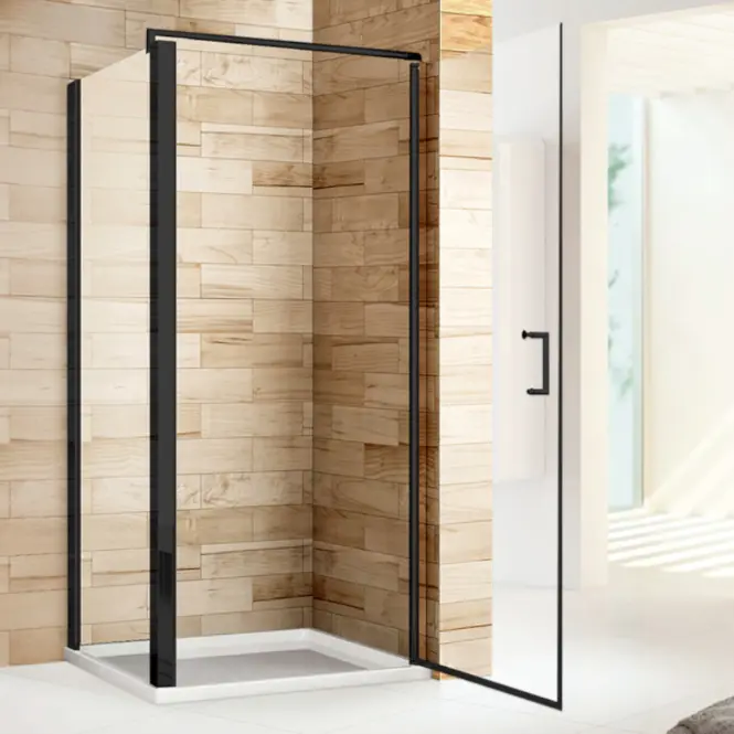 Zuhanykabin Atena 90x90x190 fekete profil,5