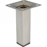 Szögletes bútorláb 10 cm króm