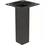 Szögletes bútorláb 10 cm fekete