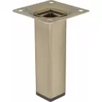 Szögletes bútorláb 10 cm inox