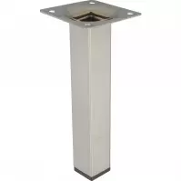 Szögletes bútorláb 15 cm króm