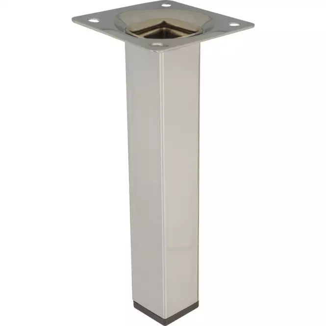 Szögletes bútorláb 15 cm króm