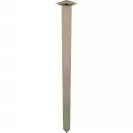 Bútorláb szögletes 70 cm inox