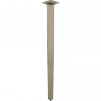 Bútorláb szögletes 70 cm inox