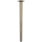 Bútorláb szögletes 80 cm inox