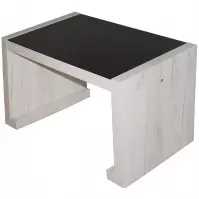 Konferenciasztal Arsinoe tölgy kraft/fekete üveg
