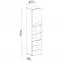 Regál Delta 45 DL6 tölgy/antracit,4