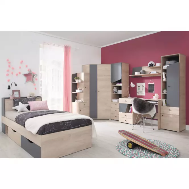 Regál Delta 45 DL6 tölgy/antracit,8