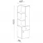 Regál Delta 45 DL7 tölgy/antracit,4