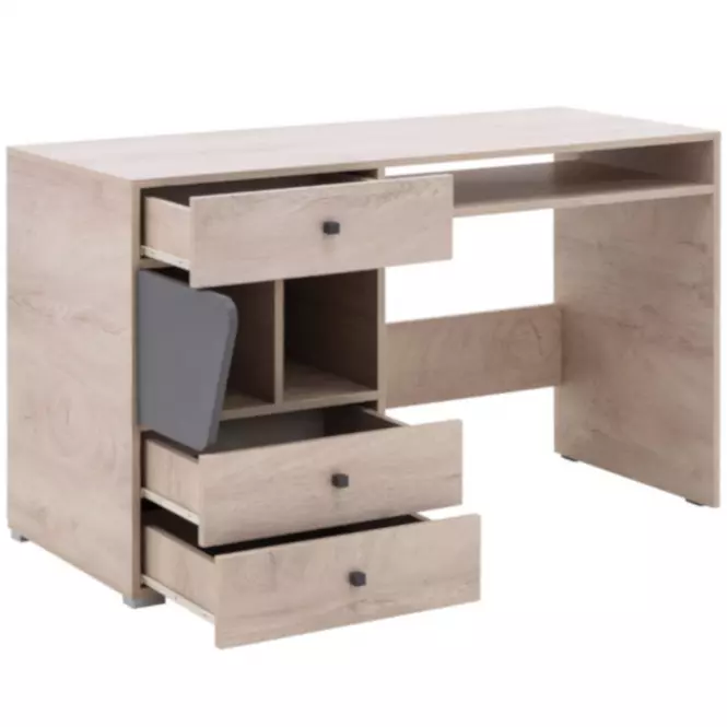 Íróasztal Delta 125 DL9 tölgy/antracit