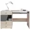 Íróasztal Delta 125 DL9 tölgy/antracit,5