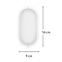 Mennyezeti lámpa Aries PL-BO084K Oval 8W IP54 PL1,3