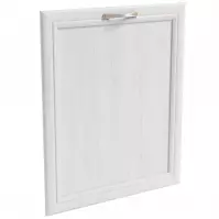 Mosogatógép elülső fal MDF  713x446 fehér/tölgy lancelot