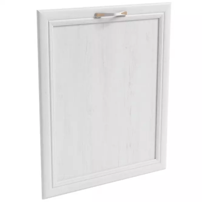 Mosogatógép elülső fal MDF  713x446 fehér/tölgy lancelot