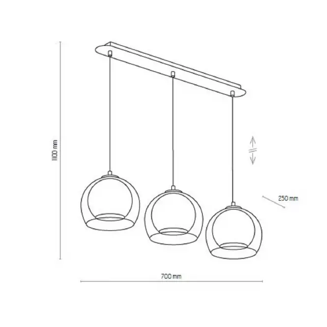 Lámpa Napoli 2498 Graphite LW3,5