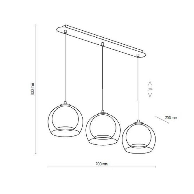 Lámpa Napoli 2498 Graphite LW3,5