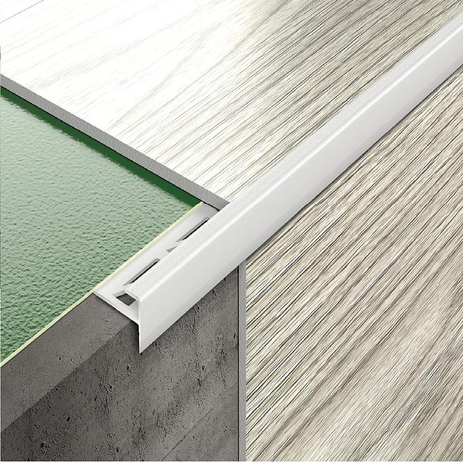 Profil  LVT panelhez lepcsős CL 5mm 1,35m, ezüst