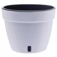 Virágcserép Asti 6l fekete-fehér