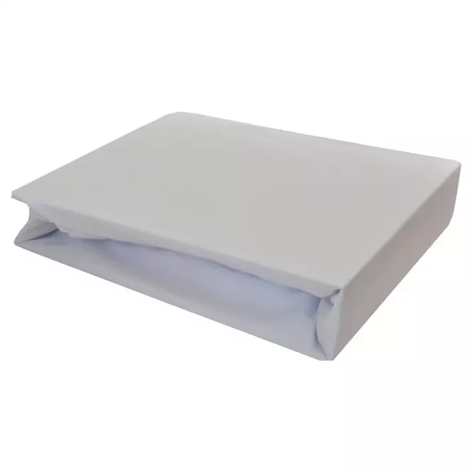 Elasztikus Jersey lepedő 120x200  szín fehér 001