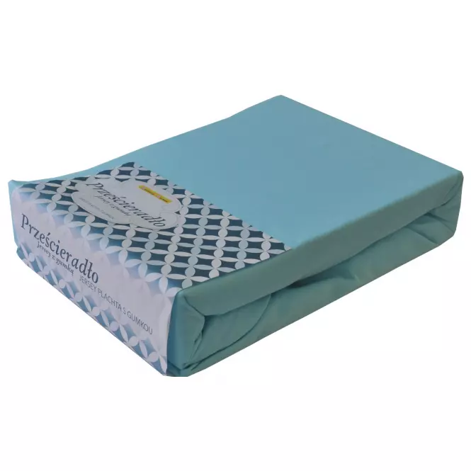 Elasztikus Jersey lepedő 180x200 világoskék 026