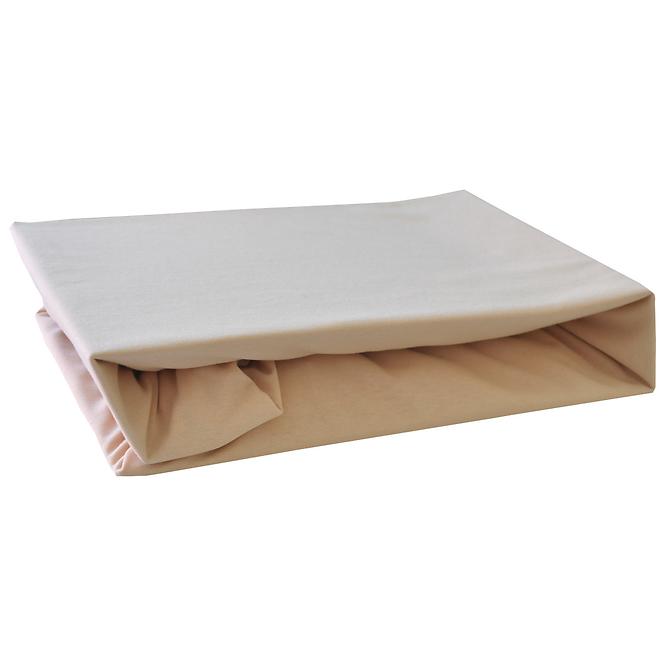 Elasztikus Jersey lepedő 140x200  szín kávébarna 007,2