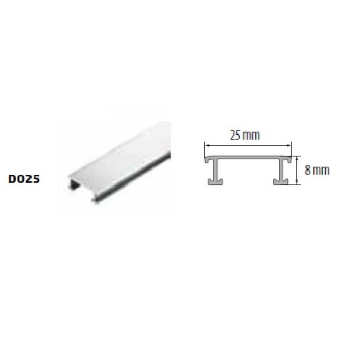 Saroklista Inox Decor C-0 25 mm/ 250 cm