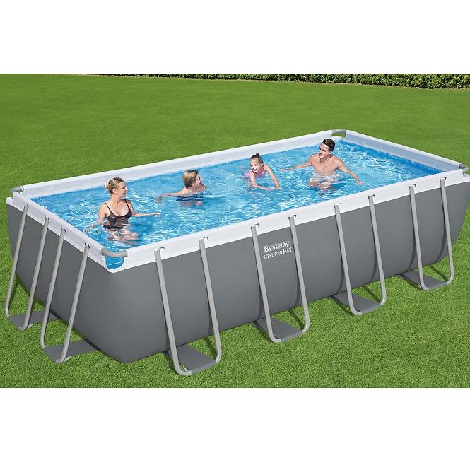 Téglalap alakú úszómedence kerettel 4,88X2,44X1,22M homokszűrés  56671,2