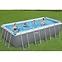Téglalap alakú úszómedence kerettel 4,88X2,44X1,22M homokszűrés  56671,2