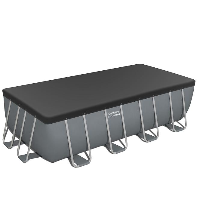 Téglalap alakú úszómedence kerettel 4,88X2,44X1,22M homokszűrés  56671