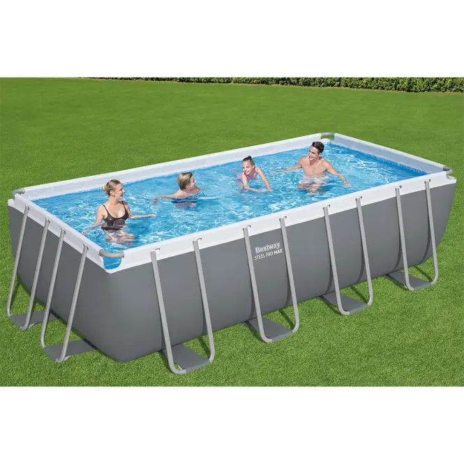 Téglalap alakú úszómedence kerettel 4,88X2,44X1,22M homokszűrés  56671,2