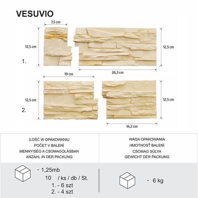 Csempe dekoratív sarok Vesuvio csomag=1,25 mb