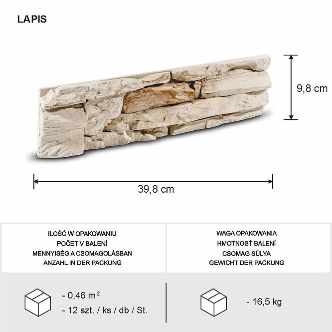 Csempe dekoratív Lapis barna, bézs csomag=0,46m2