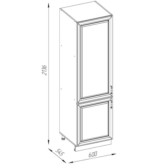 Konyhaszekrény Patricia 2D 60cm