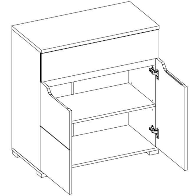 Komód Vincent E 2D1S