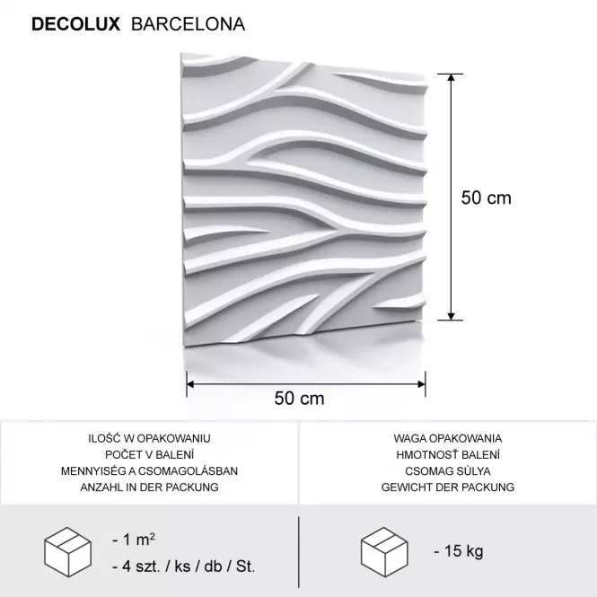 Dekorpanel barcelona 50x50 cm