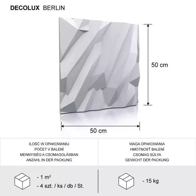 Dekorpanel Berlin 50x50cm
