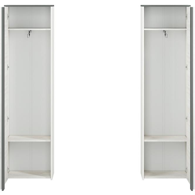 Szekrény 198X54 HYGA06 hó fenyő,4