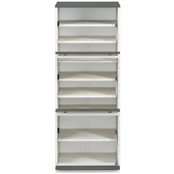 Cipősszekrény 125X50 HYGA05 hó fenyő,3