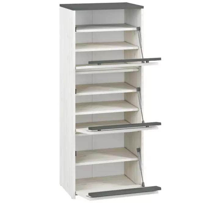 Cipősszekrény 125X50 HYGA05 hó fenyő,4