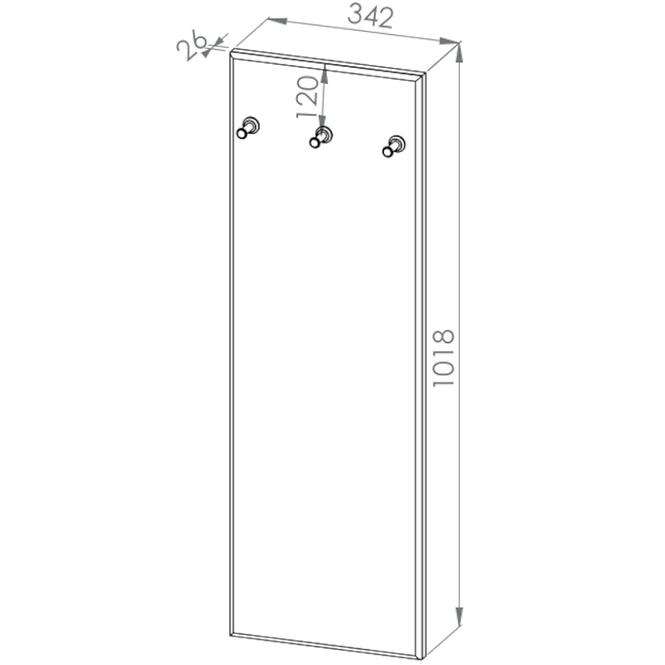 Fogas 102X34 HYGA07 szürke