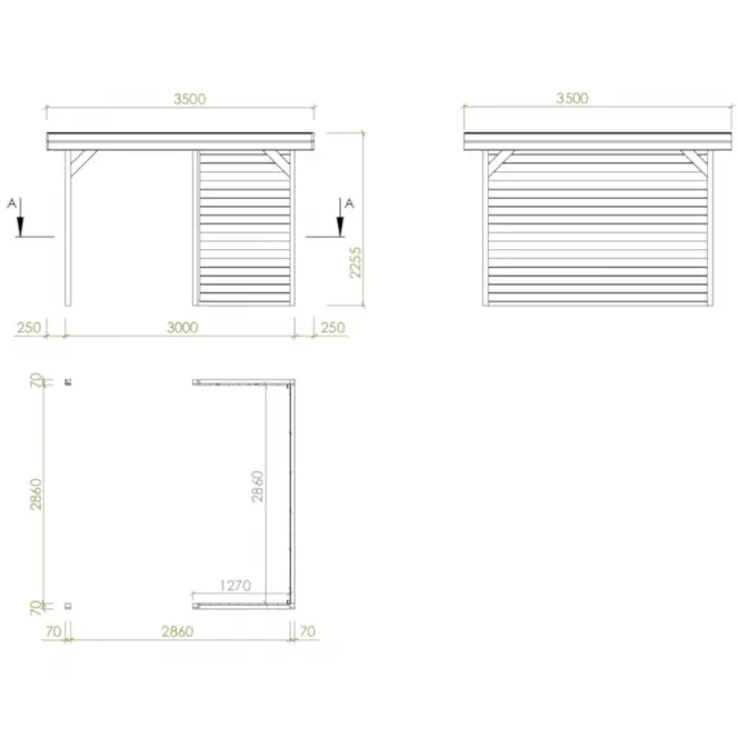 Pavilon Irga 3,5x3,5x2,5 m,2